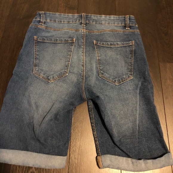 Blue notes long jean shorts - Picture 2 of 3